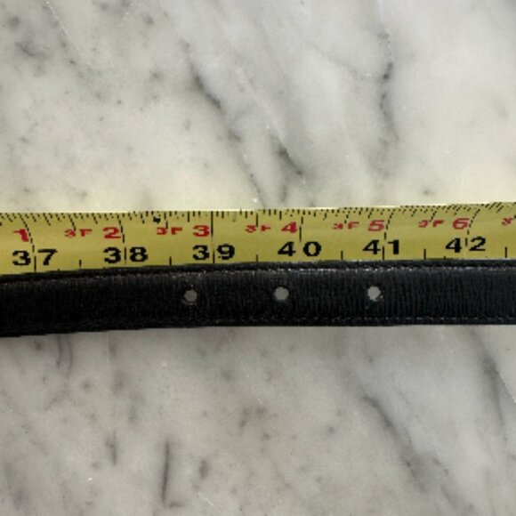 Gucci Vintage Black Leather Belt - Rare! - Picture 8 of 13